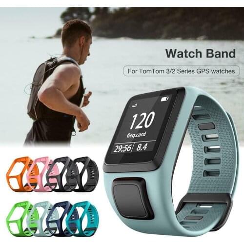 High quality Original Colorful Soft Silicone Replacement Wrist Band Strap For TomTom Runner 2 3 Spark 3 GPS Smart Watch Bracelet