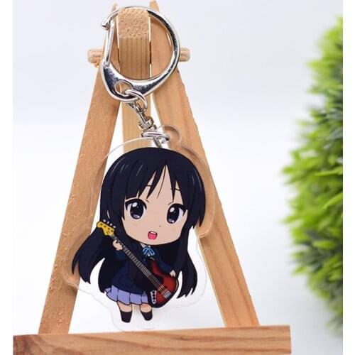 WL0912 K-ON! Keychain Acrylic Cartoon Keyring Accessories