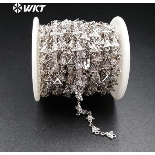 WT-BC084 Fashion Brass Chain With High Quality Brass Chain For Women Jewerly Necklace Makling Sliver Brass Chain