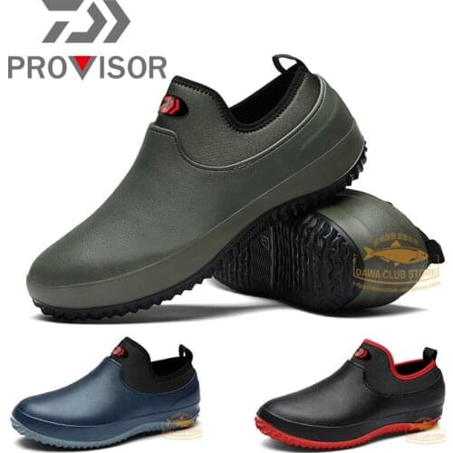 DAWA Rubber Antiskid Water Shoes Woman Waterproof Non-slip Water Boots Men Daiwa Fishing Shoes Outdoor Beach Shoes Size 35-48