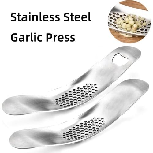 1 Pcs Garlic Press Kitchen Manual Corkscrew Tools Fruit Vegetable Ginger Crusher Stainless Steel Masher Gadgets Mincer Slice