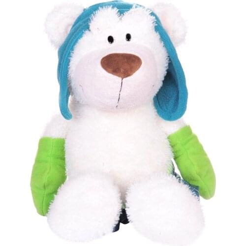 New Germany Boutique Plush Toy Brothers Ski Vest Dress Hats Bear Lover Children Gifts 1pcs Free Shipping 25cm 35cm 50cm