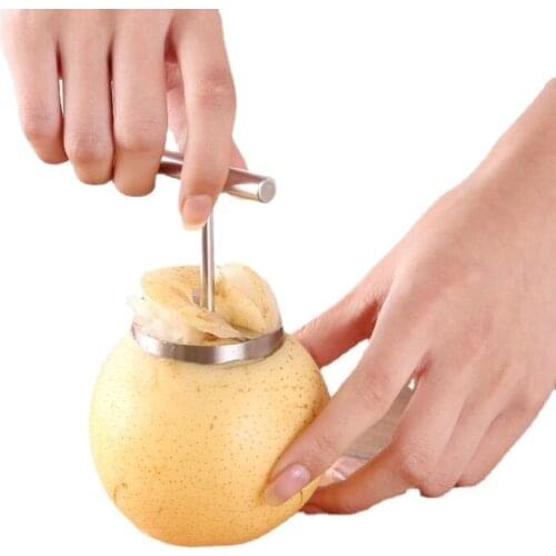 1PC Quick Apple Pear corer Stainless Steel vegetable fruit core spiral pitter cutter separator premium kitchen tools accessories
