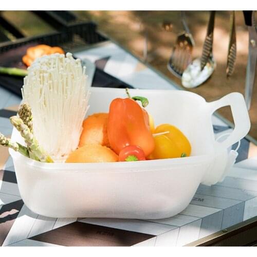 10L LDPE Portable Collapsible Water Container Water Carrier Folding Basin Water Bucket For Car Home Outdoor Camping Travel