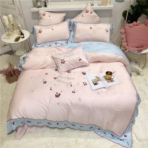 New Pink Leopard Print luxury 4/6pcs Egyptian cotton embroidery magnate queen feather quilt bed sheet pillowcase