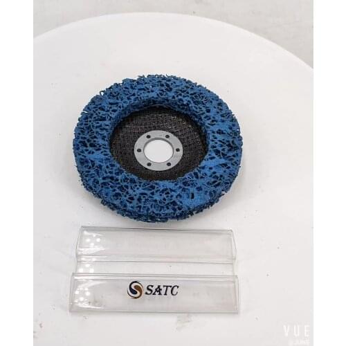 SATC Abrasive Discs 5Inch 125mm Fiberglass Backing Angle Grinder Rust Removal Quick Strip Disc for Polishing