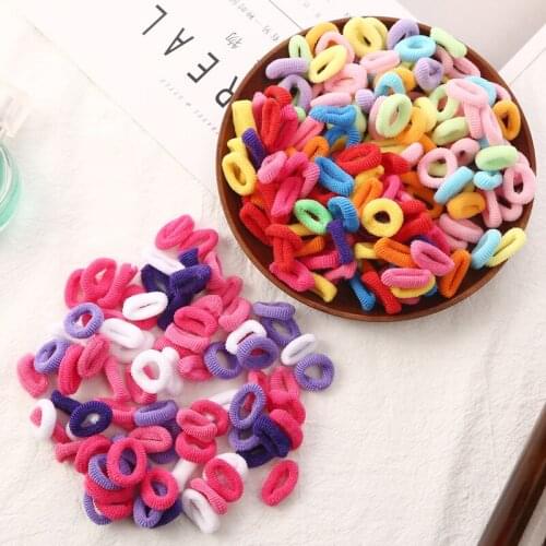 Aikelina New Colorful White Child Kids Hair Holders Cute Rubber Bands Hair Elastics Accessories Girl Women Charms Tie Gum