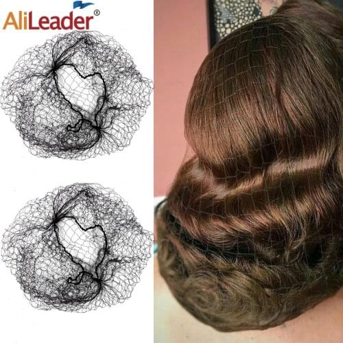 Alileader Wholesale Nylon Hairnets 30 Pcs/Pack Wig Accessories Tools Wig Weaving Cap For Fixed Hair Buns Pack Wigs