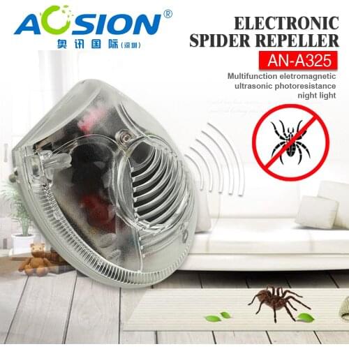Free Shipping Aosion Ultrasonic Electromagnetic Spider Insects Cockroach Mosquito Fly Moth Repellent Electronic Pest Control