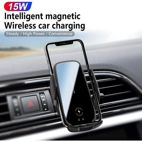 FLOVEME 15W Car Wireless Fast Charger Auto Induction Navigation Mobile Phone Holder Car Wireless Charger