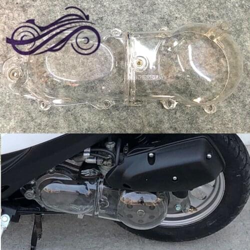 Suitable for Honda DIO50 AF17 AF18 AF25 AF27 AF24 Giorno AF52 Julio engine start side cover clutch cover Transparent edge cover