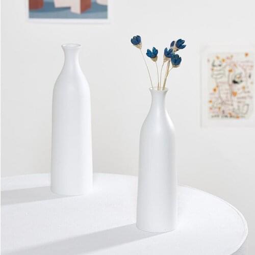 Household Supplies Decoration Vase White Porcelain Hydroponics Flower Arragnement Living Room Decoration Crafts Wedding Gifts