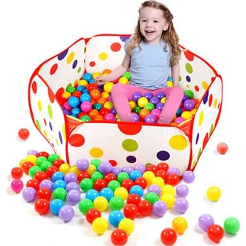 90CM Foldable Kids Children Ocean Ball Pit Pool Game Play Toys Tent Hut Outdoor Indoor