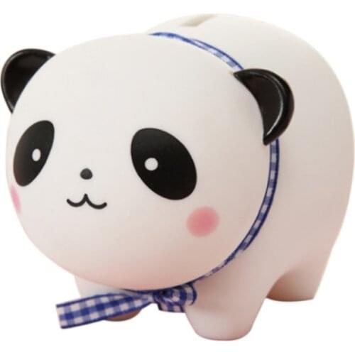 Ins Cute Cartoon Animal Money Box Vinyl PVC Piggy Bank Portable Panda Bear Rabbit Piggy Bank For Children Toys Autumn Fall