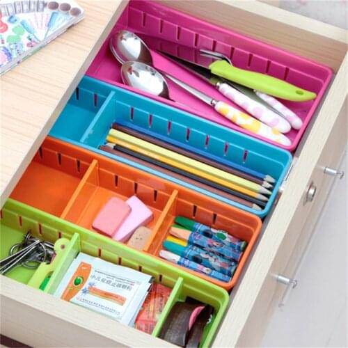 Table Lomo Stationery Student Supply Table Drawer Divider Organizer Storage Box Case Plastic