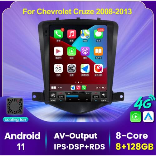 NaviFly 7862 IPS 6+128G DSP Android 11 Car Multimedia Player Radio With Screen For Chevrolet Cruze 2006-2014 For Tesla Style