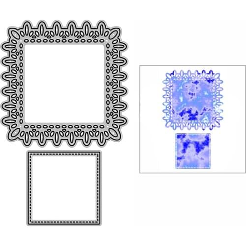 New Lacy Square Window Craft Embossing Mold 2021 Metal Cutting Dies for DIY Decor Scrapbooking Album and Card Making No Stamps