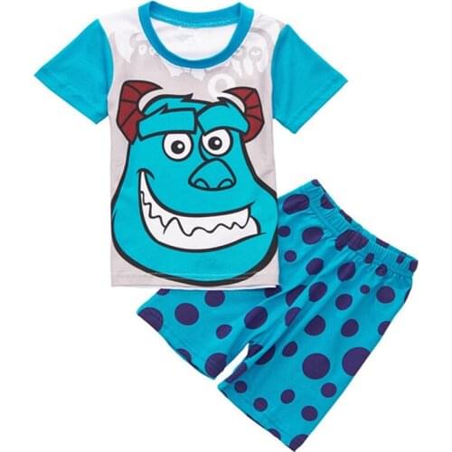 New arrival one piece girls summer short sleeve cotton cartoon pajamas,kids pijamas,baby wears for 2-7 years