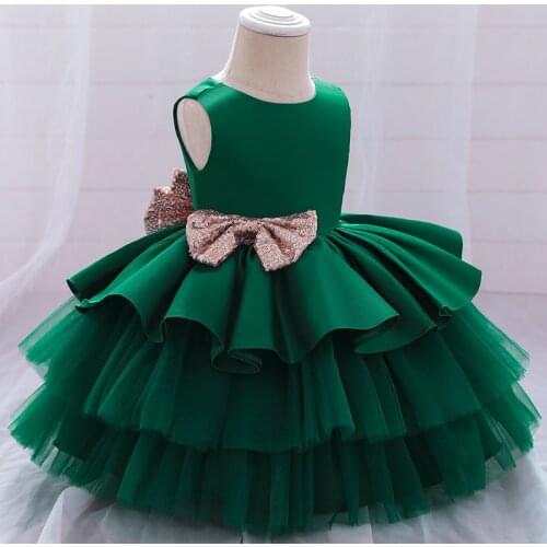 Newborn Flowers Clothes Baby Girl Dress Sleeveless 1st Birthday Dress For Girl Frock Party Princess Vestidos Dress 0-2 Years