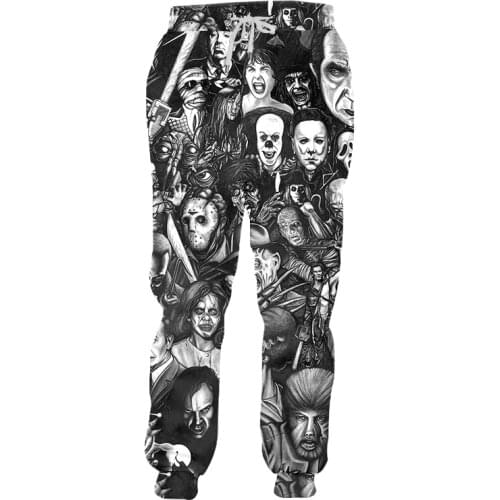 UJWI 3D Print Clown joker Joggers Haren Pants Men/Women Cool Sweat Pants Sweatpants Autumn Fall Winter Trousers Jogger