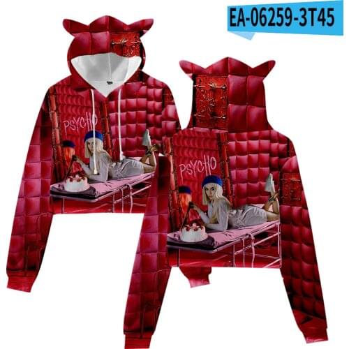 Streetwear New OMG Ava Max Children Hoodies Sweatshirt Kawaii Cute Cat Ears 3D Cosplay Costume Boys Girls Hoody Sweatshirts