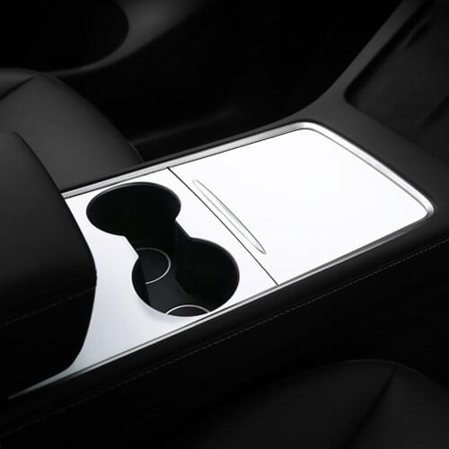ABS Plastic Center Console Wrap Protector Cover Center Console Wrap Kit Sticker Protector for Tesla Model 3 Model Y 2021