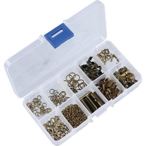 2 Set Starter Kit Earring Bracelet Necklace Jewelry Findings Bronze & Silver