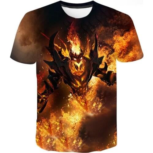 2021 Summer Short Sleeve Game Dota 2 Printed 3D T-Shirt Men Women Children Summer Cool Streetwear Boy Girl Kids Hip Hop Tops