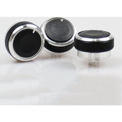 3pcs/set Car Air Conditioning Knob heat control Switch Button Car Accessories Aluminum Alloy AC Knob for Mazda 3 BL 2010 to 2013
