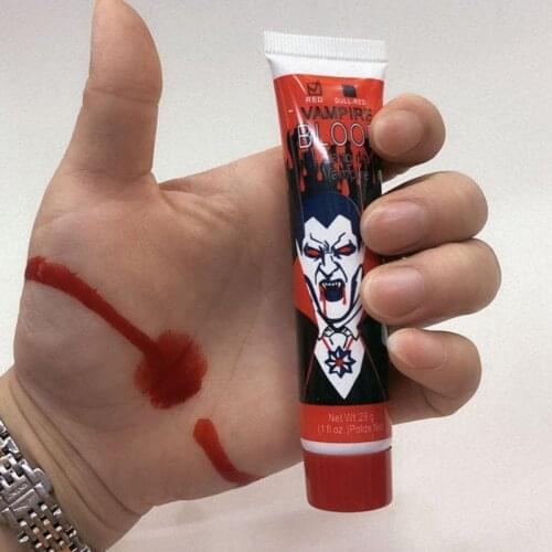 30ml Fake Blood Plasma Halloween Movie TV Make Accessories Cosplay Party Fake Blood Halloween Costume Artificial Party Supplies