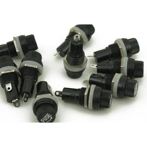 5 PCS/Lot Fuse Blocks Holder Panel Munt Tanks Standard For 3AG Fuse 5*20mm Fuses Free shipping