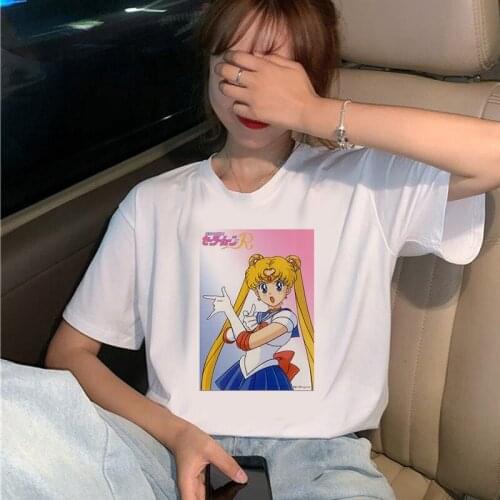 90s Graphic Aesthetic Female Tshirt Kawaii cartoon T Shirt Women Harajuku Ullzang Cute T-shirt Korean Style Cute Top Tees