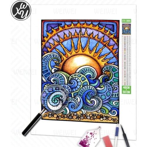Diamond Painting Kits for Adults Spiral Flowers Diamond Mosaic Illusion Art Diamond Embroidery Diamond Art Accessories for Decor