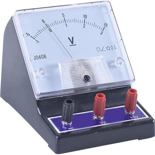 Analog DC Voltage Meter Panel Voltmeter Electricity Teaching Experiment Tool Physics Science Experiment Toy
