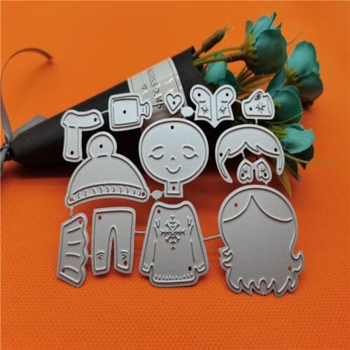 Kids Clothing Metal Cutting Dies for Scrapbooking Handmade Mold Cut Stencil New 2021 DIY Card Make Mould Model Craft Decoration
