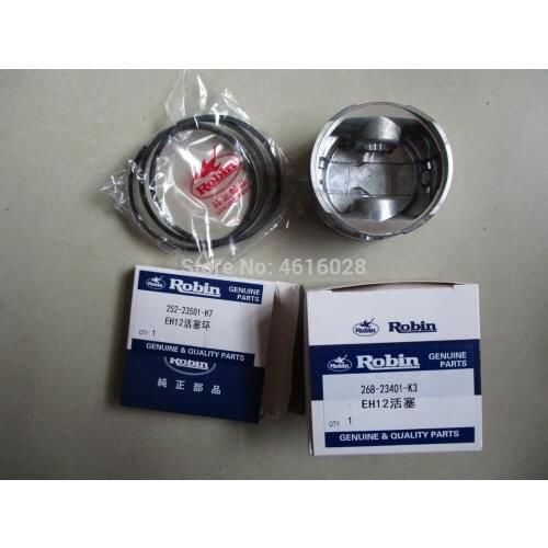 EH12 PISTON AND PISTON RINGS EH12-2B EH12-2D FOR MIKASA RAMMER SUBARU GASOLINE ENGINA PARTS ROBIN SMALL PARTS