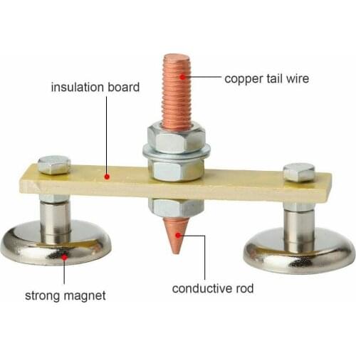 Electric Welding Magnetic Head Ground Wire Tool Strong Magnetism Clamp Mass Welding Magnet Powerful Spotter Suction Grounding