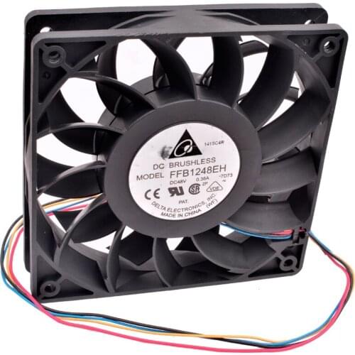 FFB1248EH 12cm 120mm 120x120x25mm 12025 DC48V 0.38A server inverter cooling fan