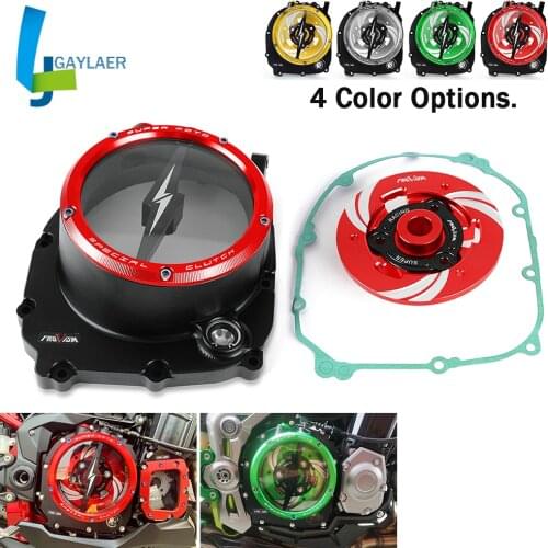 Racing Clear Clutch Cover Pressure Plate Spring Retainer for Kawasaki Z900 ZR900 2017-2021 Z900RS 2018-2021