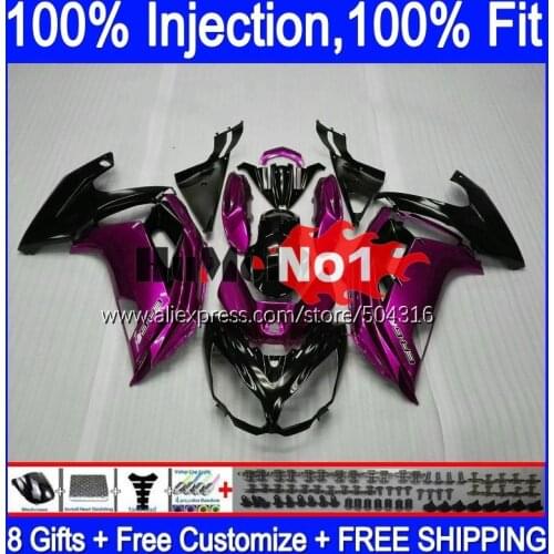 Injection For KAWASAKI NINJA 650R ER-6F ER6F 12 13 14 15 16 114MC.64 ER6 F ER 6F Metal rose 2012 2013 2014 2015 2016 Fairing