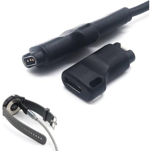 Type C USB Cable Charger Adapter for Garmin Fenix 5/5S/5X Plus Instinct 6/6S/6X Pro Venu SQ Vivoactive 4/4s/3 945 935 645 245 45