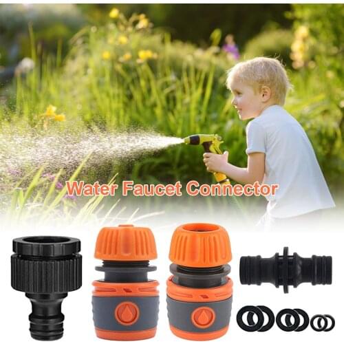 Garden Hose Water Faucet Connector Kit High-quality Impact-resistant ABS Plastic Coated Pipe Tap Fitting Adapter