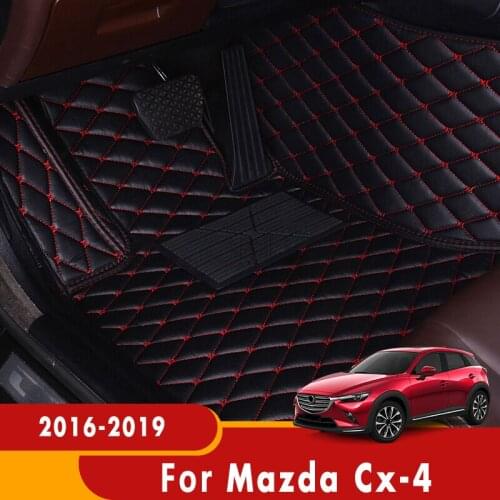 For Mazda Cx-4 CX4 CX 4 2019 2018 2017 2016 Car Floor Mats Auto Interior Part Decorative Waterproof Mat Carpets Rugs