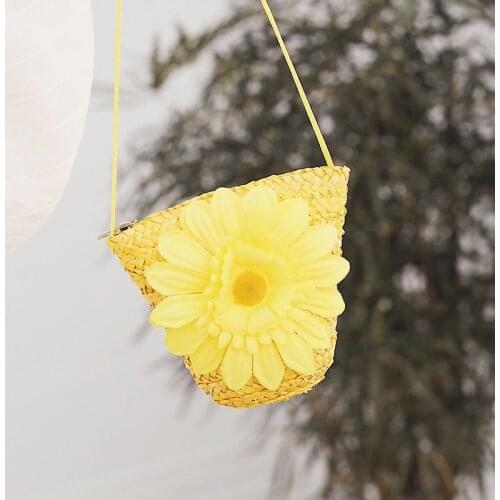 Fashion Exquisite cute Bag for girls Retro Casual Women Totes Shoulder Bags Female Solid Color straw Handbag for Women 2021