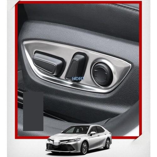 For Mazda CX8 CX-8 2017 2018 2019 Car Sticker Styling Cover Detector ABS Chrome Seat Adjustment Knob Button Switch Trim Hoods