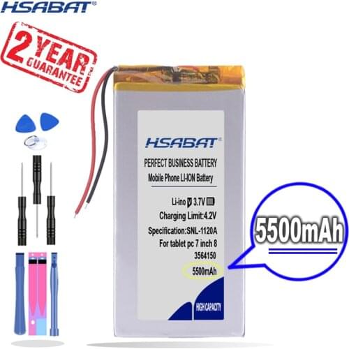 New Arrival [ HSABAT ] 5500mAh 3564150 Replacement Battery for tablet pc 7 inch 8 inch 9 inch GPS,mp3,mp4