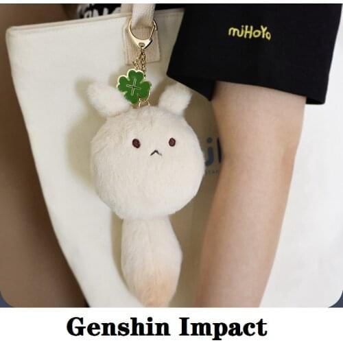 Klee Backpack Pendant Game Genshin Impact Cosplay Plush Doll Anime Accessories DODOCO Cartoon Keychain Kids Toy Xmas Gift Carrot