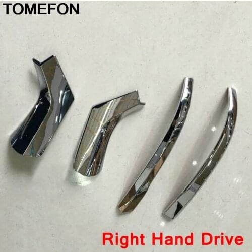 TOMEFON For Toyota Alphard Vellfire 30 2016-2018 Rearview Mirror Trim Cover Sticker Sequin Exterior Decoration Strip Accessories
