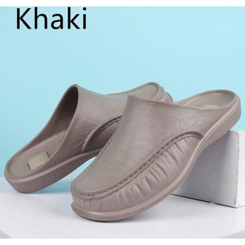 2021 New Slippers Driving Fashion Beach Outdoor Leisure Walking Shoes Summer Sandals Lazy Mens Shoes Gardening Soft Slippers