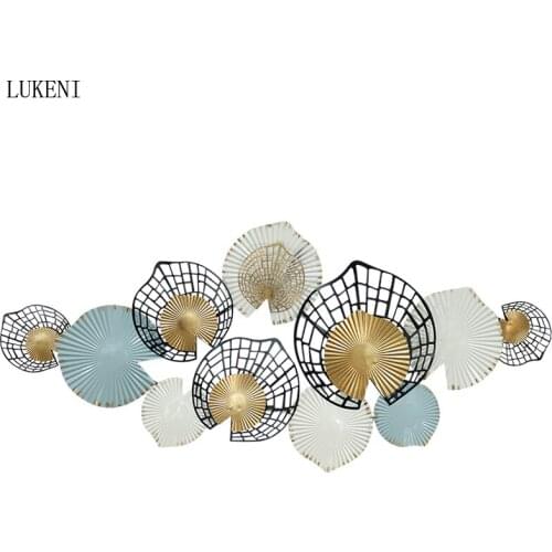 Nordic Wall Mural Living Room Sofa Background Wall Wrought Iron Pendant Wall Decoration Modern Light Luxury Wall Decoration